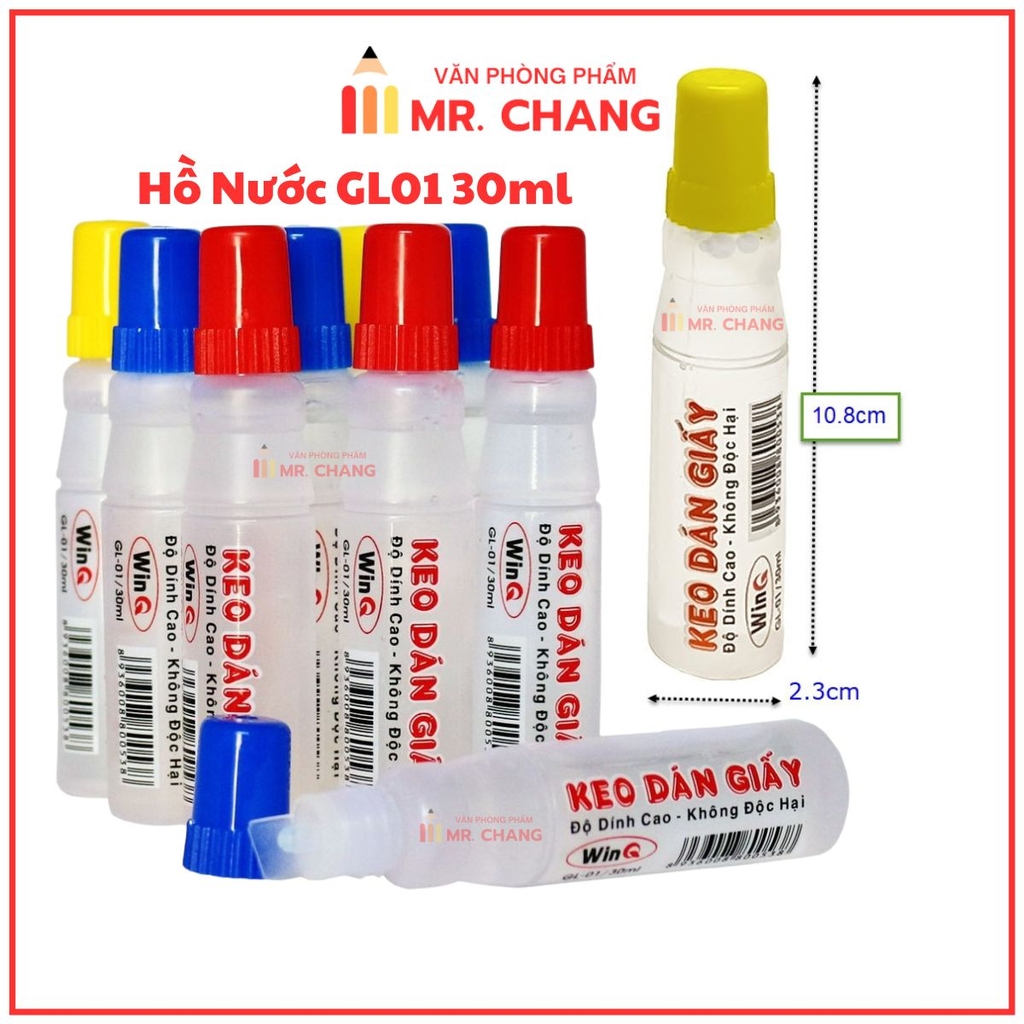 Win Q Keo Dán Giấy Nước 30ml GL01 (12 Chai/Lốc; 40 Lốc/ Thùng)