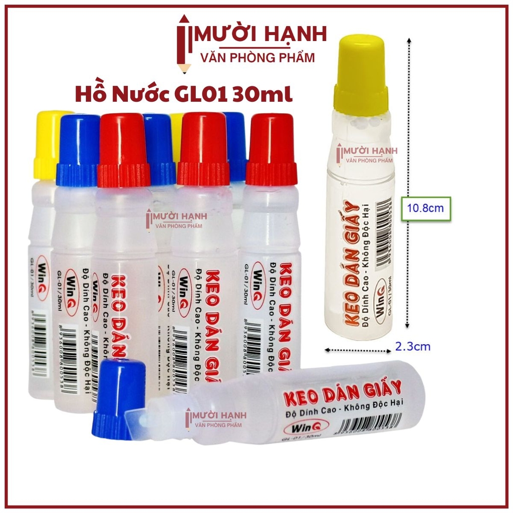 Win Q Keo Dán Giấy Nước 30ml GL01 (12 Chai/Lốc; 40 Lốc/ Thùng)