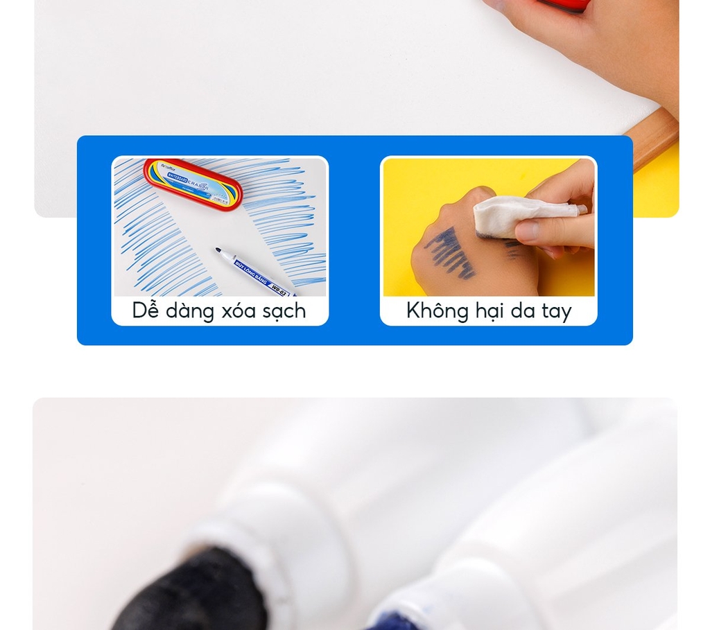 TL - Bút Lông Bảng Loại Lớn WB03 (Xanh, Đỏ, Đen) (10 Cây/Hộp)