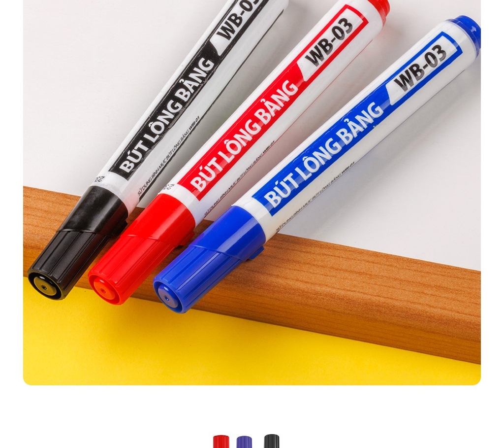 TL - Bút Lông Bảng Loại Lớn WB03 (Xanh, Đỏ, Đen) (10 Cây/Hộp)
