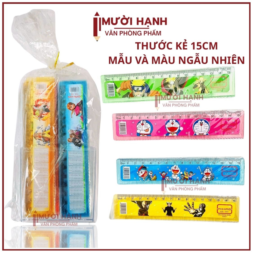 . Thước Lon 100 Cây Aihao AH-015 15CM (100 Cây/ Lon; 24 Lon/ Thùng)