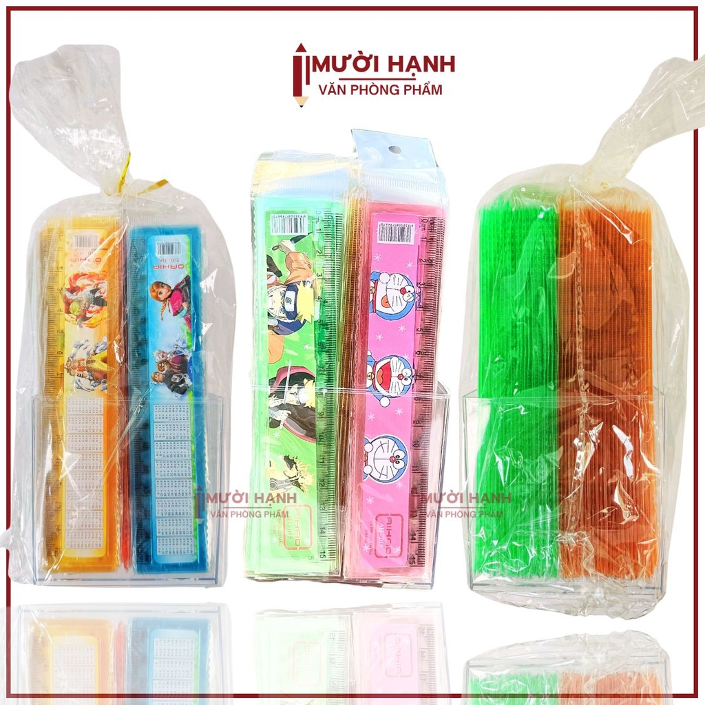 . Thước Lon 100 Cây Aihao AH-015 15CM (100 Cây/ Lon; 24 Lon/ Thùng)