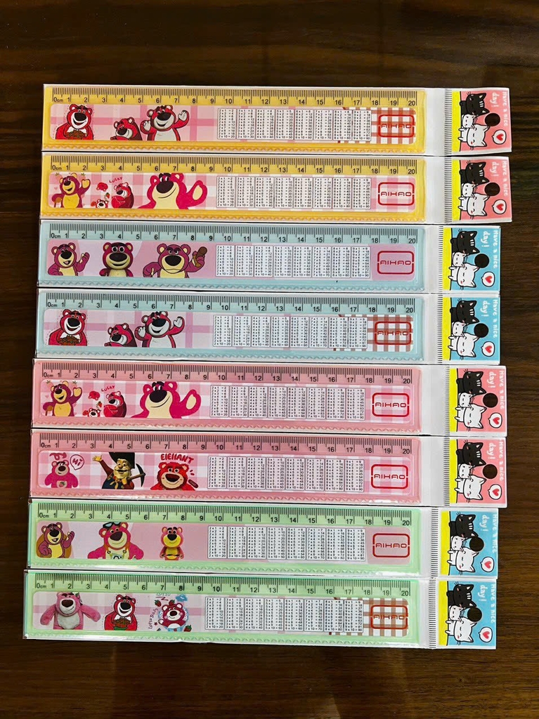 Thước CỬU CHƯƠNG AIHAO 20CM AH0124; AH-20 (100 Cây/Lon; 24 Lon/ Thùng)