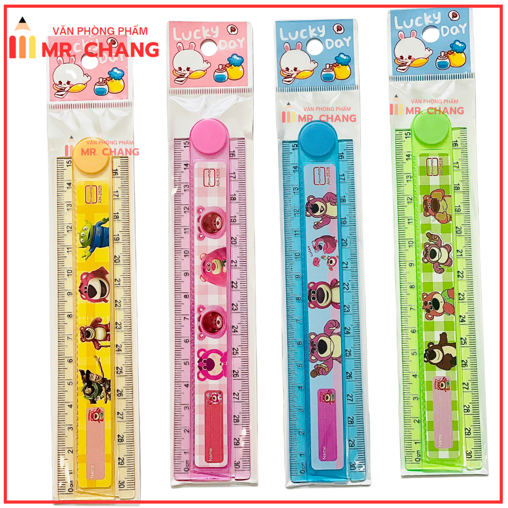 . Thước Gấp 30cm AH-2628 (40 Cây/Lon; 32 Lon/ Thùng)