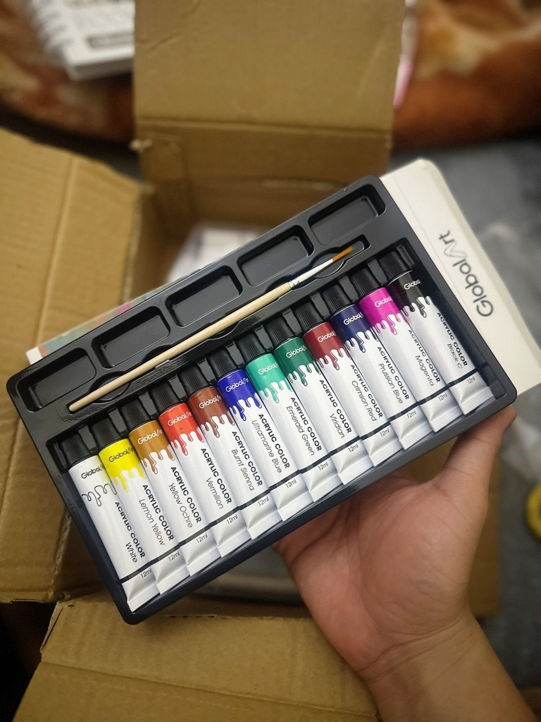 Màu Nước Acrylic 1801, 2501 (36 Hộp/ Lốc; 72 Hộp/ Thùng)