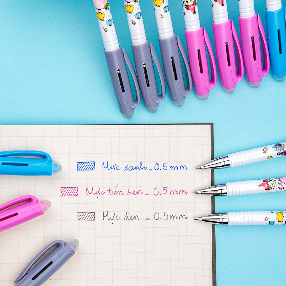 TL - Bút TP-GELE01 Xóa Được (Xanh, Tím) (20 Cây/Hộp; 48 Hộp/ Thùng)