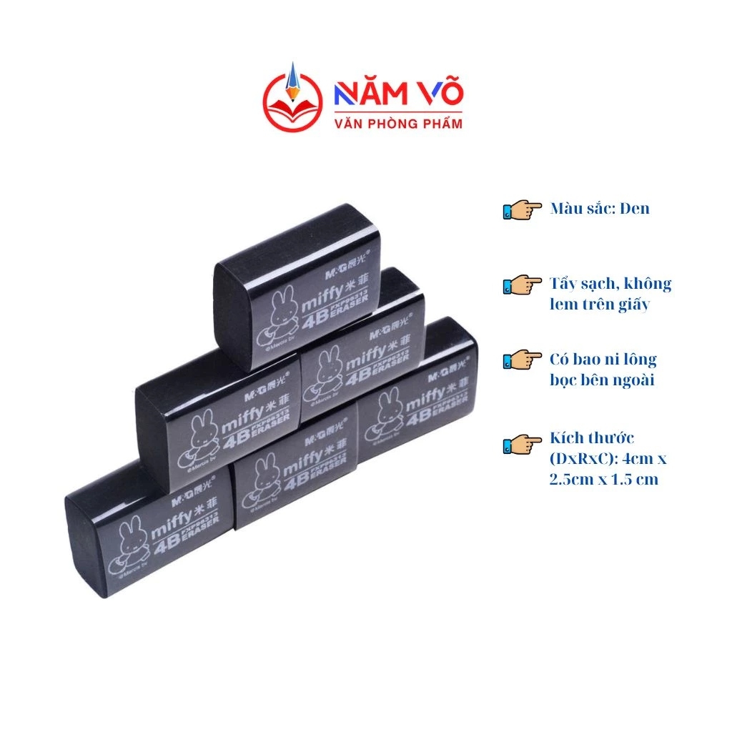 Gôm Đen Thỏ NHỎ MG - FXP96313 (30 Cục/Lốc; 30 Lốc/Thùng)