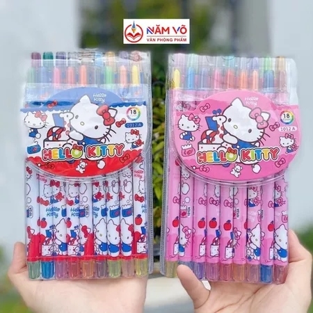 . Sáp Vặn 18 Màu - DÀI 1012F; 1012L (12 Vĩ/Lốc) (144 Vĩ/Thùng)