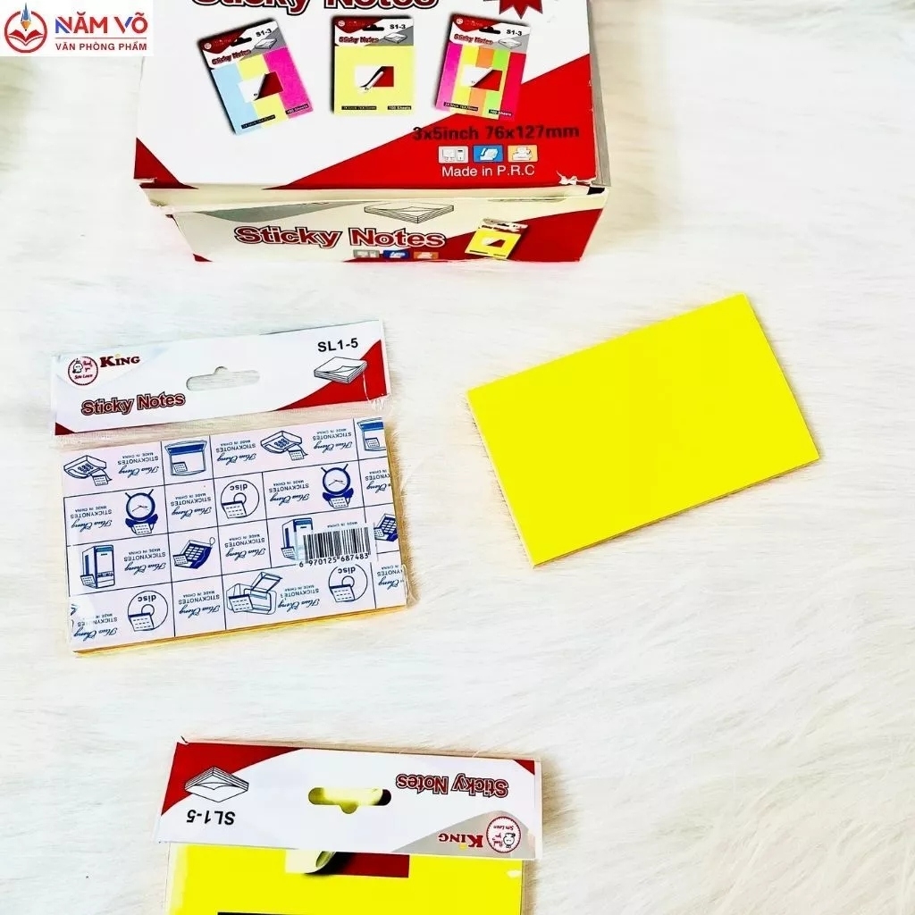 Giấy Note Đủ Màu Xing Li 3x5 (12 Xấp/Hộp; 30 Hộp/Thùng)