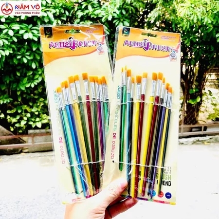 Cọ 12 Cây Nhọn và Dẹp 203 (12 Cây/Vĩ; 500 Vĩ/Thùng)