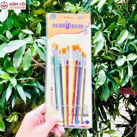 Cọ 12 Cây Nhọn và Dẹp 203 (12 Cây/Vĩ; 500 Vĩ/Thùng)