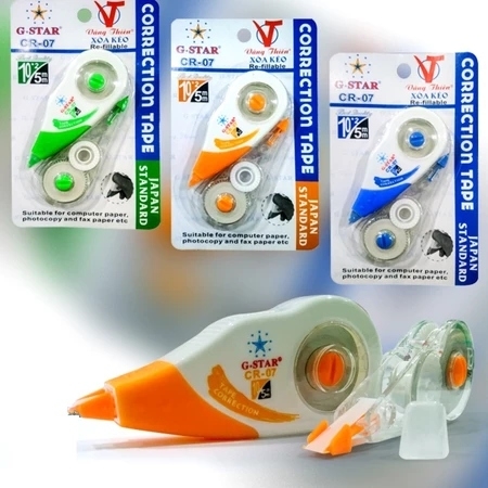 G-Star Xoá Kéo 1 Cây (Kèm 1 ruột) CR-07 (24 Cây/Hộp; 12 Hộp/ Thùng)