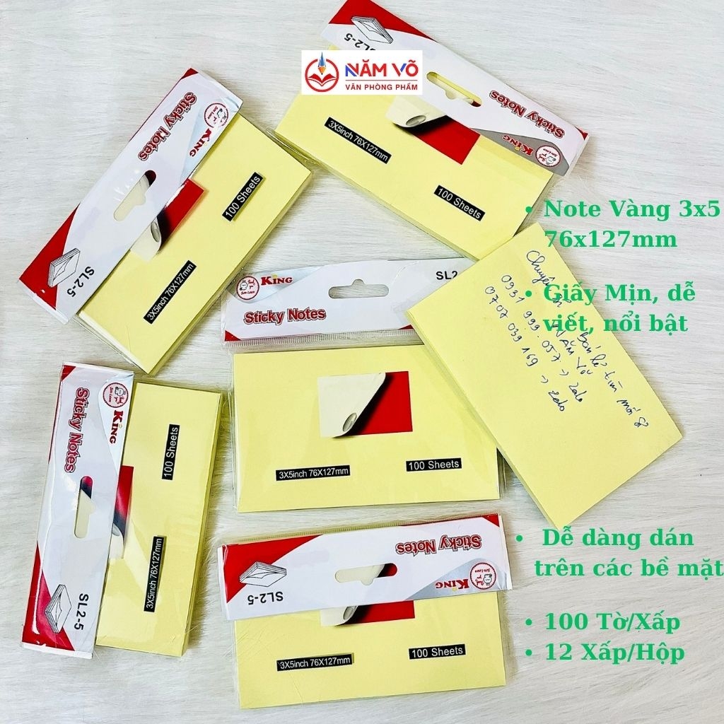 Giấy Note Vàng Xing Li; King
