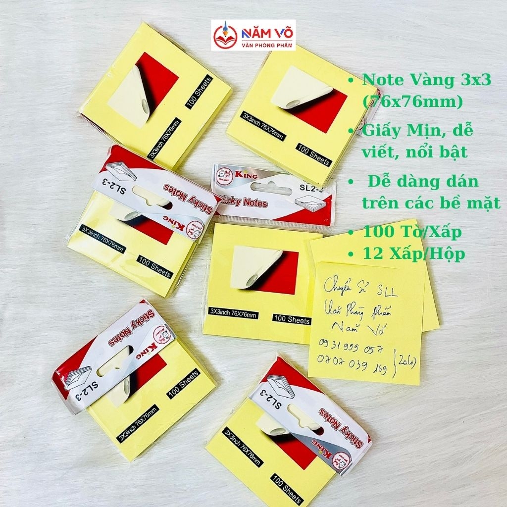 Giấy Note Vàng Xing Li; King