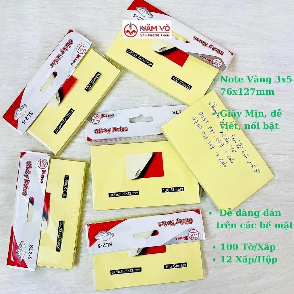 Giấy Note Vàng Xing Li; King