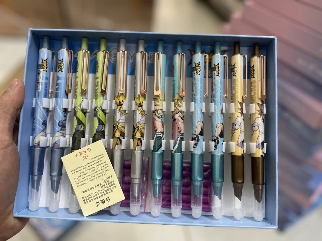 . Bút Máy Bấm Xóa Được (12 Cây/Hộp) 5008; 5012;5000;5002;5003;5005;5006;7005;4061