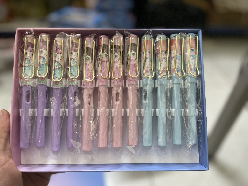 . Bút Máy NẮP ĐẬY Ống Mực Xóa Được (12 Cây/Hộp) 7002;7012;7003;7005;7006;4073;437;4659;4022;T98