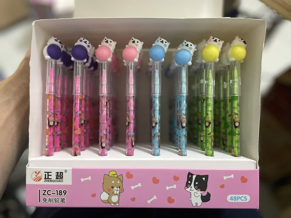 . Bút Chì Khúc Đầu Thú Hình Dễ Thương (48 Cây/ Lốc) ZC-911; ZC-189; A-10; ZC-600; ZC-189; A-16; ZC-212; ZC-600; ZC-117; ZC-132; ZC-153; ZC-195; ZC-179