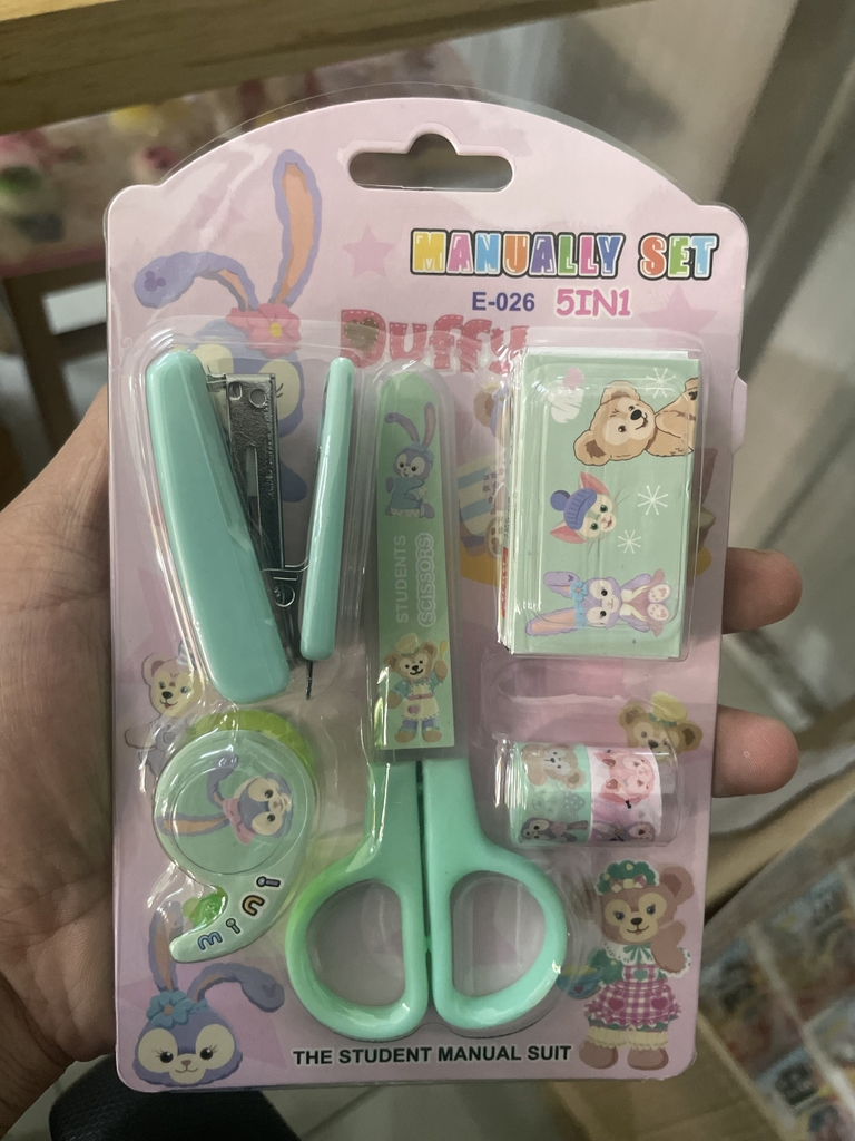 Bộ Kim bấm kéo 5 in 1 E-026 (20 Vĩ/Hộp)