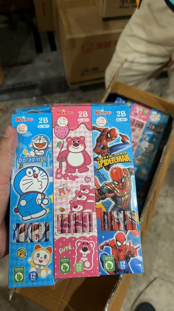 Bút Chì 2B Hình Dễ Thương SL 8811 (12 Cây/ Hộp; 12 Hộp/Lốc; 20 Lốc/Thùng)