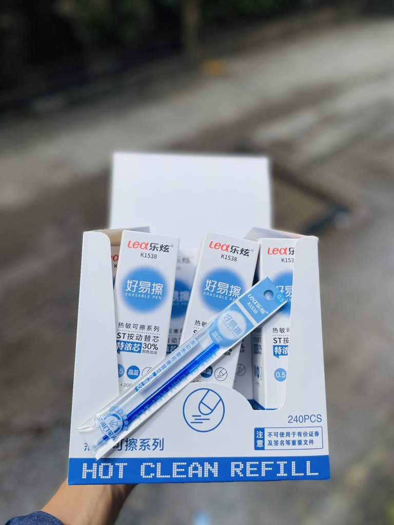 . Ruột Bút Xóa Được BÚT BẤM LEX 1538 (20 Ống/Hộp; 12 Hộp/Lốc; 24 Lốc/Thùng)