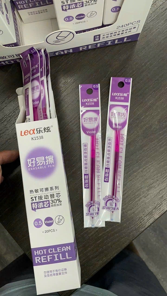 . Ruột Bút Xóa Được BÚT BẤM LEX 1538 (20 Ống/Hộp; 12 Hộp/Lốc; 24 Lốc/Thùng)