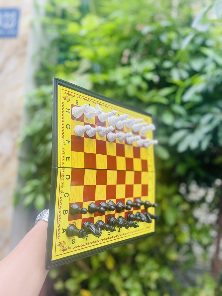 Bàn CỜ VUA AIHAO HỘP NHỰA NAM CHÂM (Có Hộp Giấy Bên Ngoài) 28 x 28 cm (60 Hộp/Thùng) No.002