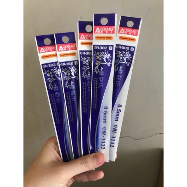 Ruột Bút Xóa Được NẮP ĐẬY AODEMEI 382 (20 Ống/Hộp; 12 Hộp/Lốc; 24 Lốc/Thùng)