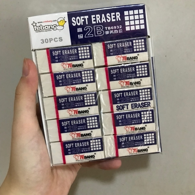 . Gôm Trắng TB 6932 (30 Cục/Lốc; 36 Lốc/Thùng)