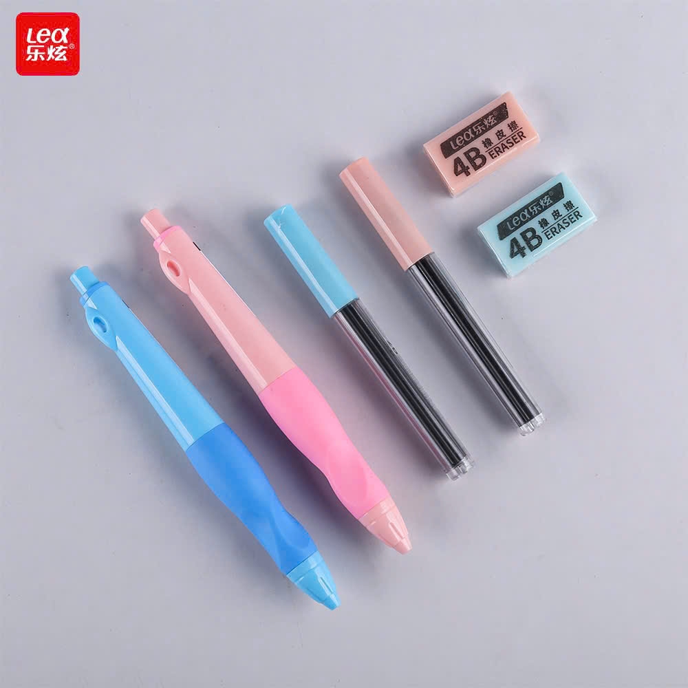 Sét Hộp Bút Chì Định Vị Cá Heo 2.0mm Lex 881 + Ruột Chì + Gôm (30 Sét/ Hộp; 720 Sét/ Thùng; 24 Hộp/ Thùng)