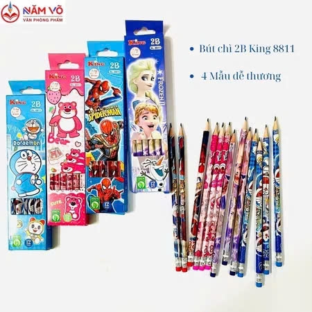 Bút Chì 2B Hình Dễ Thương SL 8811 (12 Cây/ Hộp; 12 Hộp/Lốc; 20 Lốc/Thùng)