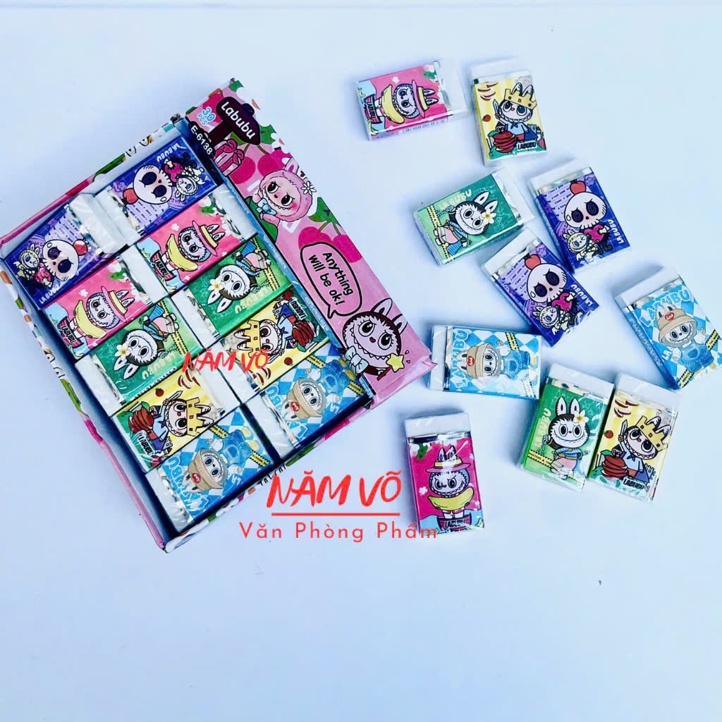 . Gôm Eraser LABUBU 6138 (30 Cục/Lốc) (20 Lốc/Thùng)