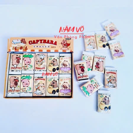 . Gôm Eraser CAPYBARA 6139 (30 Cục/Lốc; 20 Lốc/Thùng)