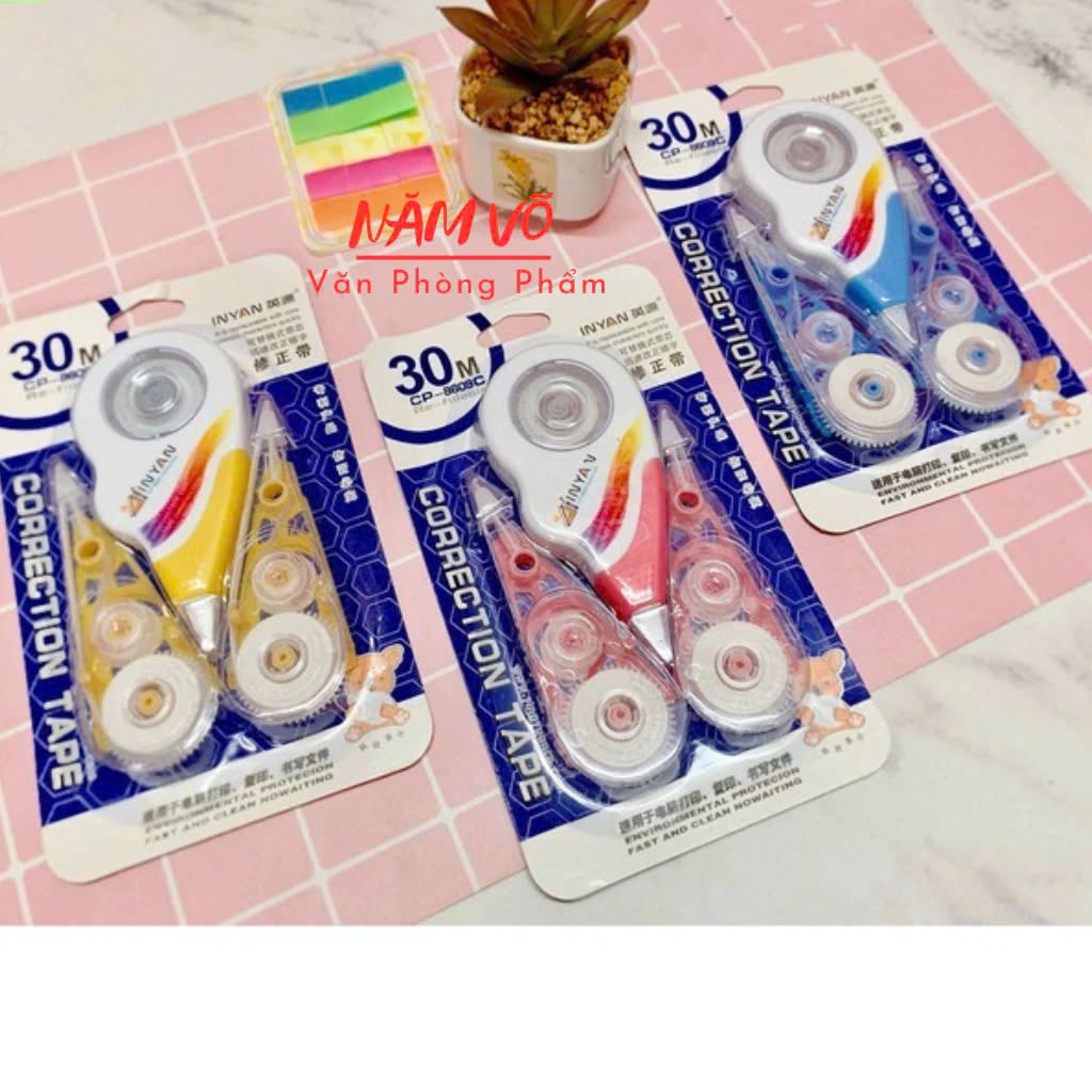 Xóa Kéo 1 Cây Kèm 2 Ruột  INYAN CP 8609 30M (24 Vĩ/ Hộp; 432 Vĩ/ Thùng)