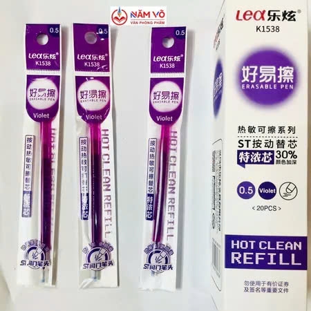 . Ruột Bút Xóa Được BÚT BẤM LEX 1538 (20 Ống/Hộp; 12 Hộp/Lốc; 24 Lốc/Thùng)