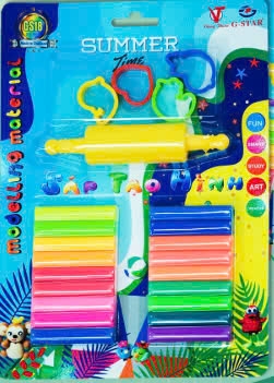 G-Star Sáp Nặn 18 MÀU GS 18 (200GR, 18 MÀU NEON, 4 KHUÔN, 1 LĂN) (12 Vĩ/ Lốc; 24 Vĩ/ Thùng)