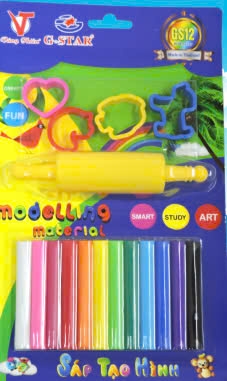G-Star Sáp Nặn 12 MÀU GS12 (12 Vĩ/ Lốc; 48 Vĩ/ Thùng)