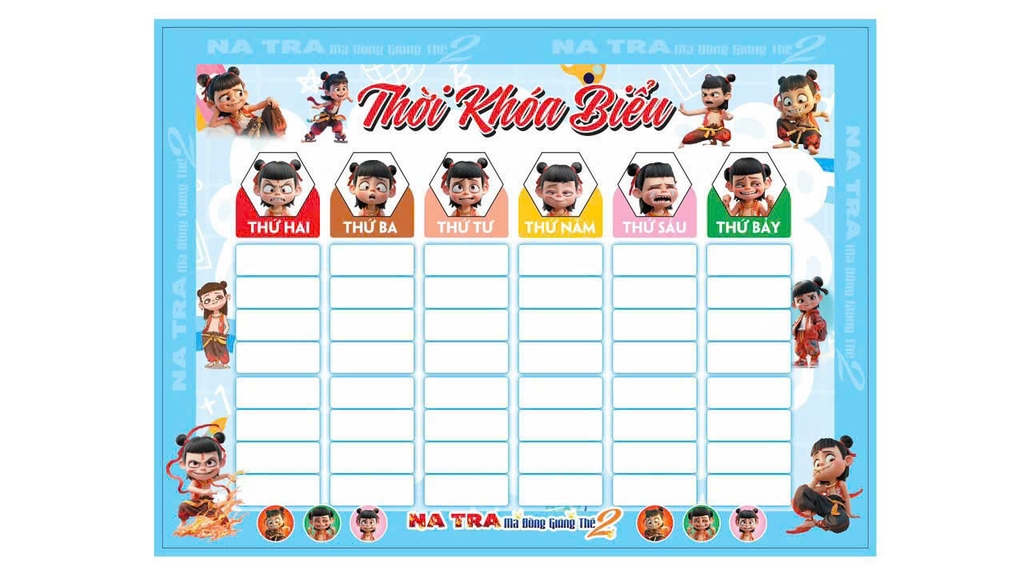 Thời Khóa Biểu A5 (3 Tờ/ Xấp)