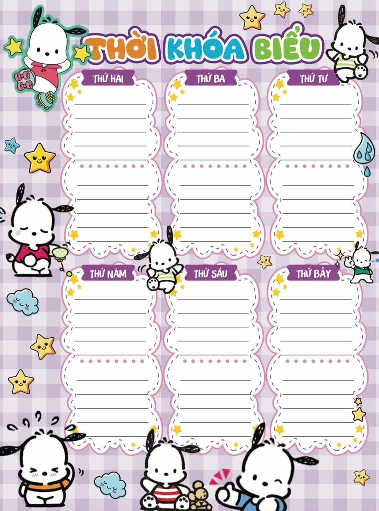 LS Thời Khóa Biểu LS (5 Tờ/ Xấp; 10 Xấp/ Bó; 100 Xấp/ Cục)