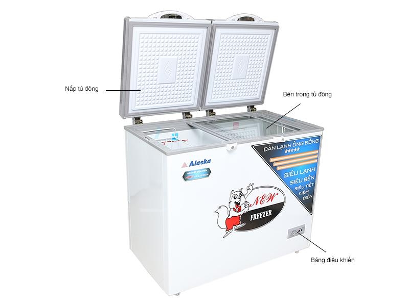 Tủ đông  Alaska 221 lít 2chế độ lít BCD-3568C