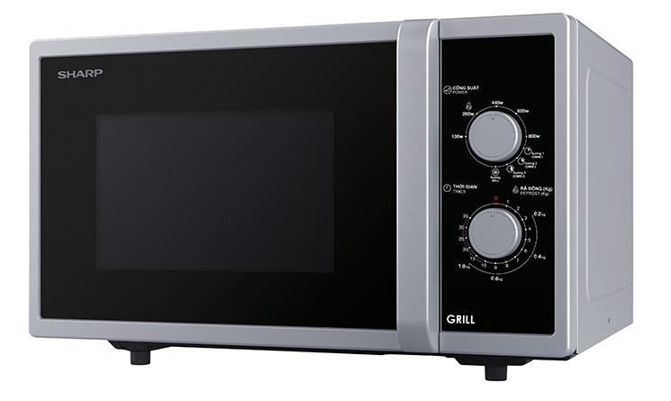 Lò vi sóng Sharp  cơ có nướng 23 lít R-G322VN-S