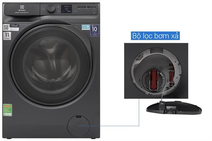 Máy giặt Electrolux cửa ngang UltimateCare 900 13kg Xám đen EWF1342R9SC