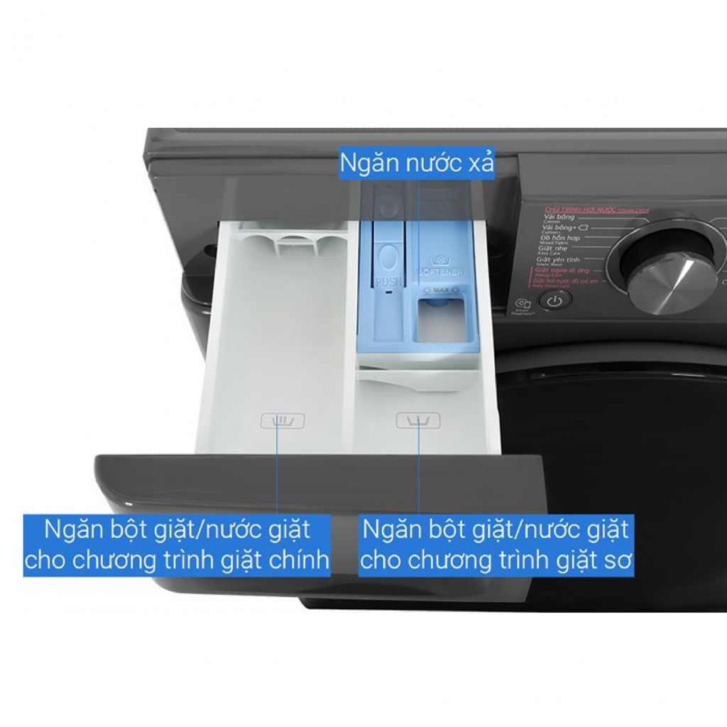 Máy giặt lồng ngang LG Inverter 9Kg FV1409S4M