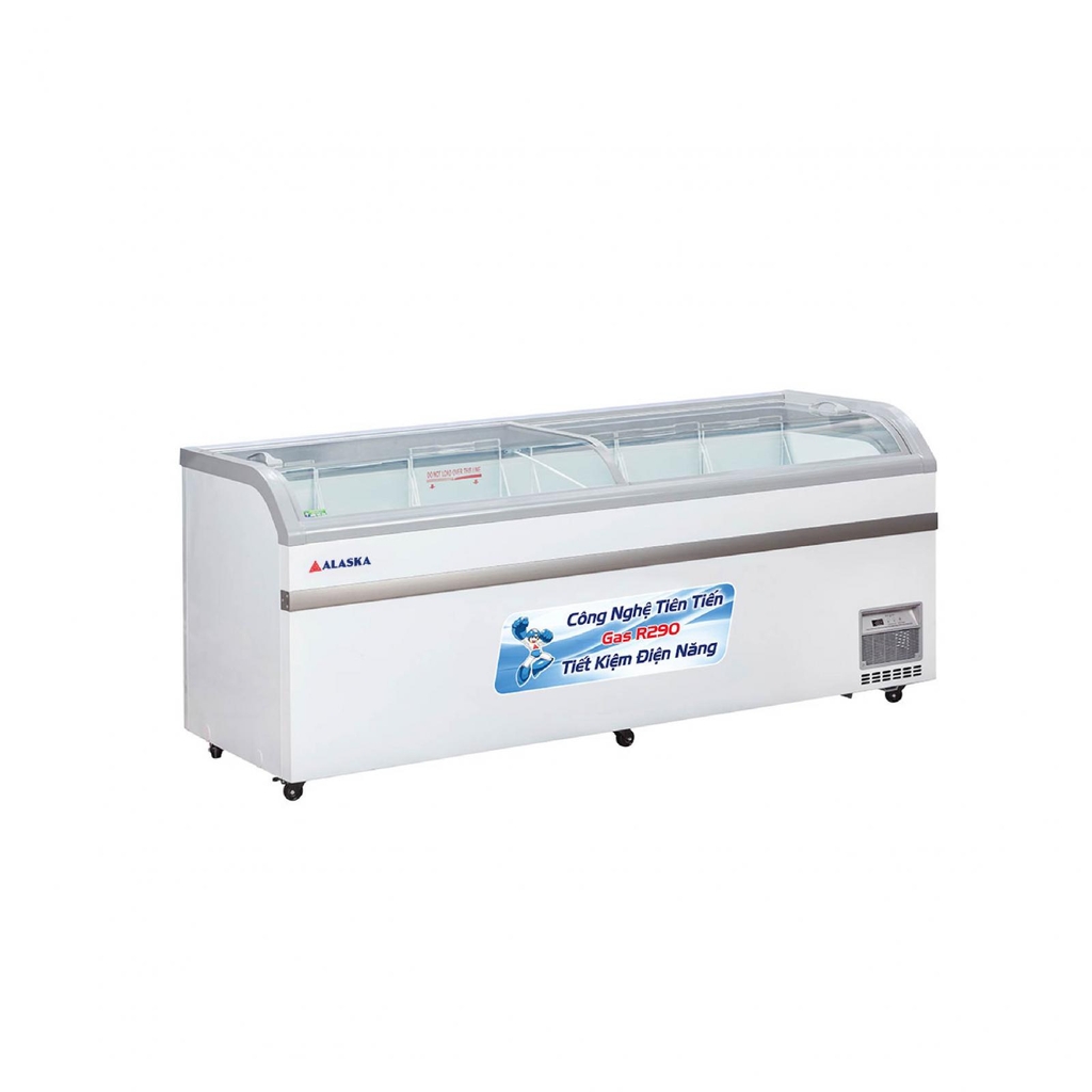 Tủ đông mặt kính cong Alaska  550 lít KC-550