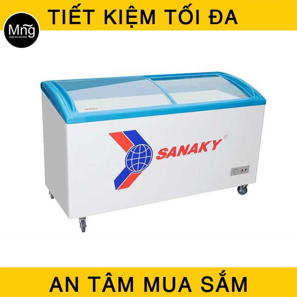Tủ đông kính cong Sanaky 260 lít VH-3899K