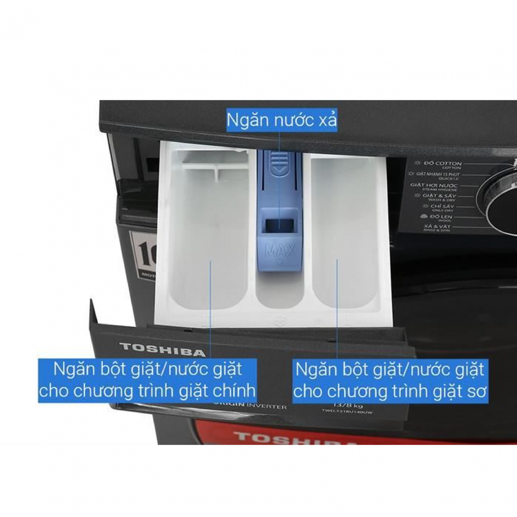 Máy giặt sấy Toshiba 13/8kg TWD-T21BU140UWV(MG)