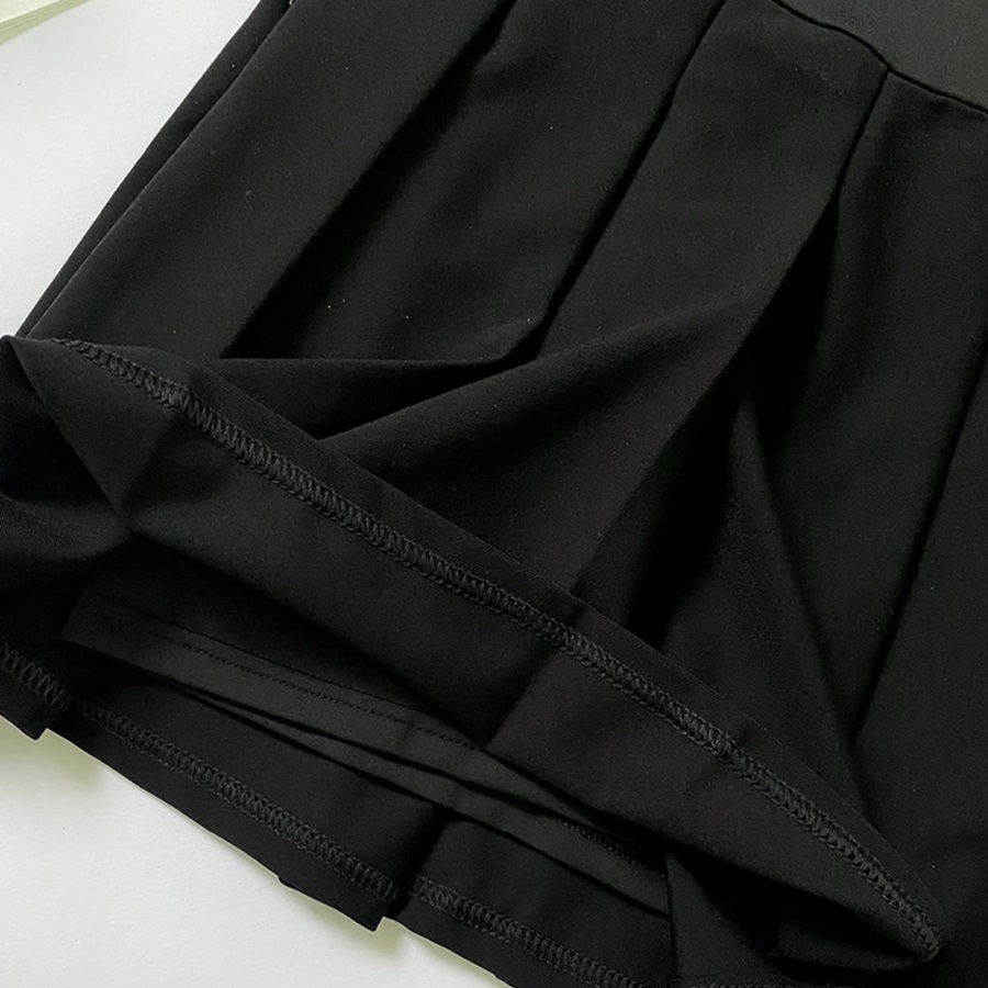 Chân Váy Bầu xếp li ngắn,  xinh tươi, trẻ trung. Chất Umi cotton đẹp, dày dặn - Dáng siêu xinh - Ảnh chụp thật