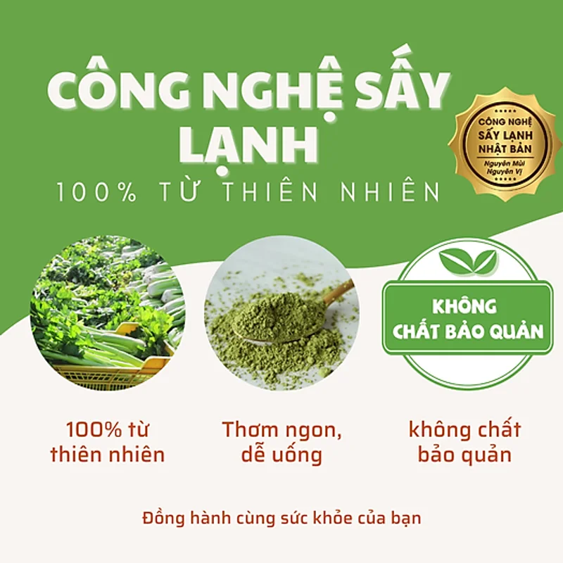 Bột cần tây sấy lạnh tự nhiên nguyên chất