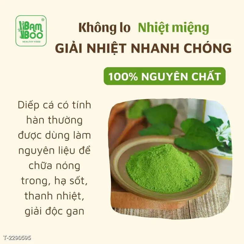 Bột Diếp Cá Sấy Lạnh Hữu Cơ Nguyên Chất