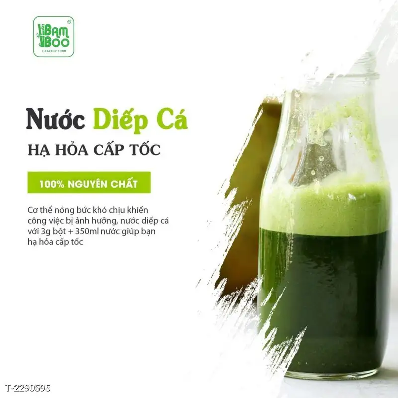 Bột Diếp Cá Sấy Lạnh Hữu Cơ Nguyên Chất